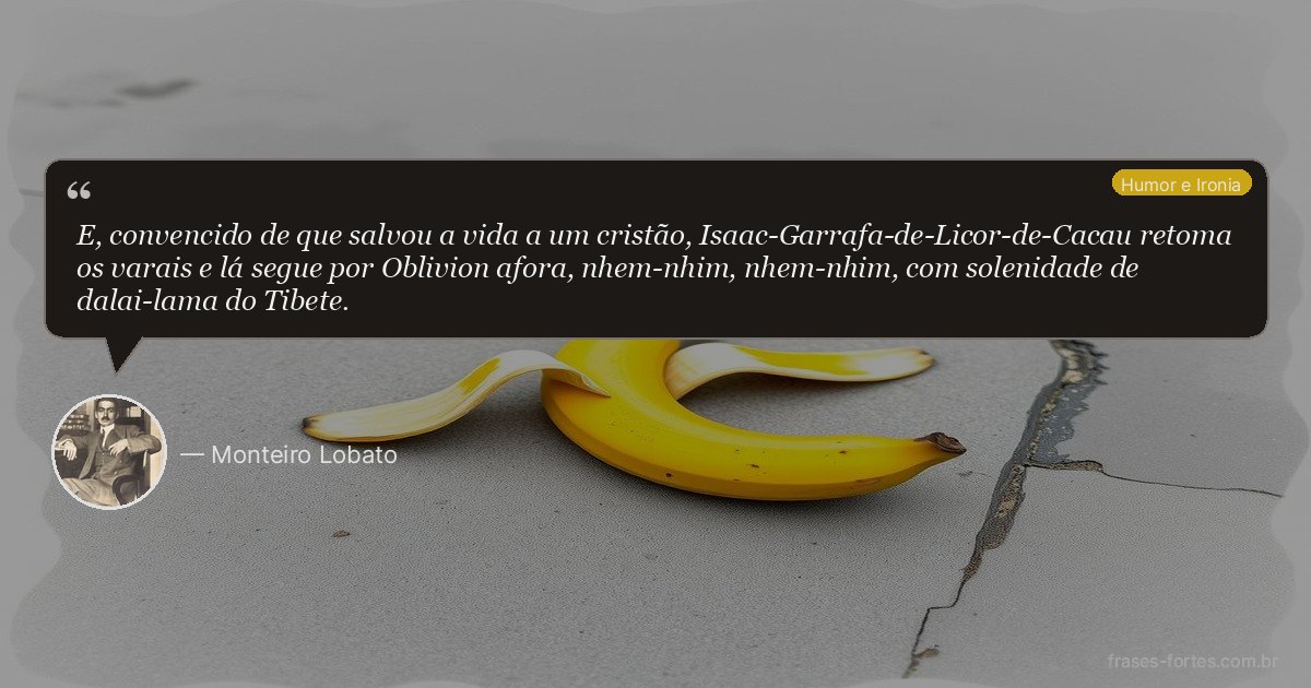 Frase de Monteiro Lobato