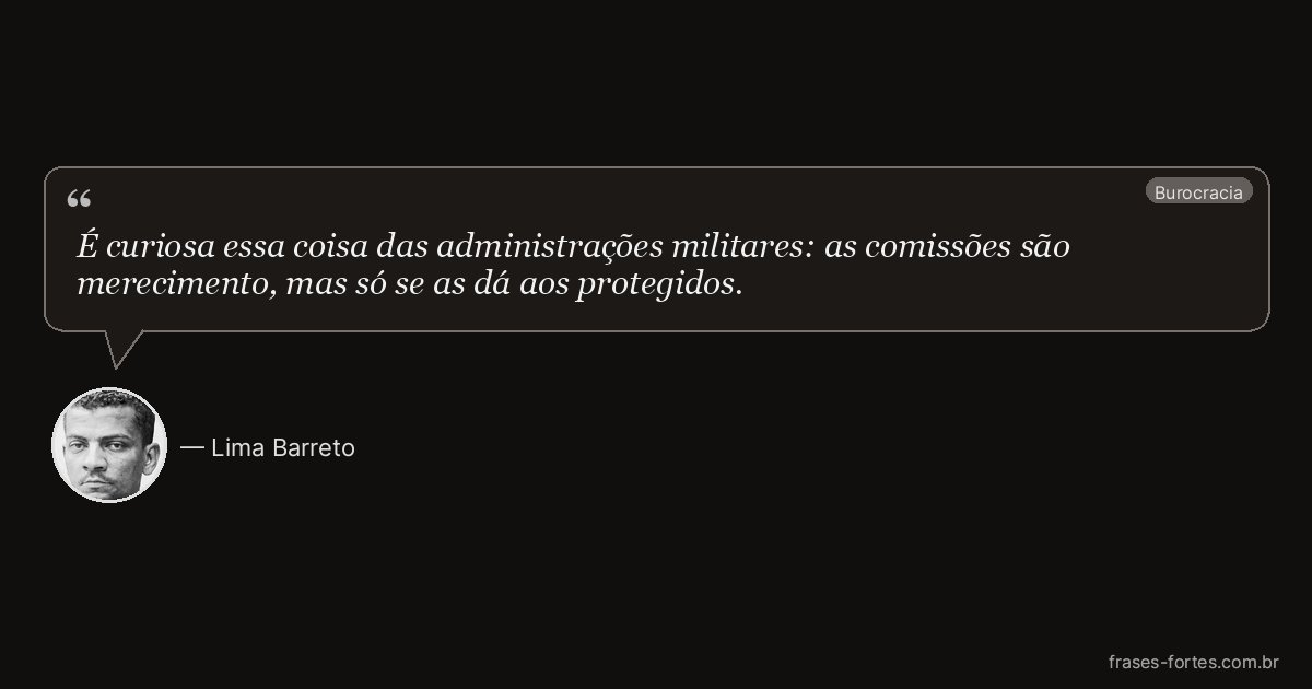 Frase de Lima Barreto