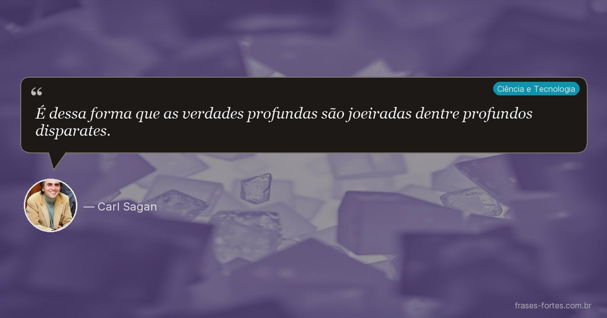 Frase de Carl Sagan
