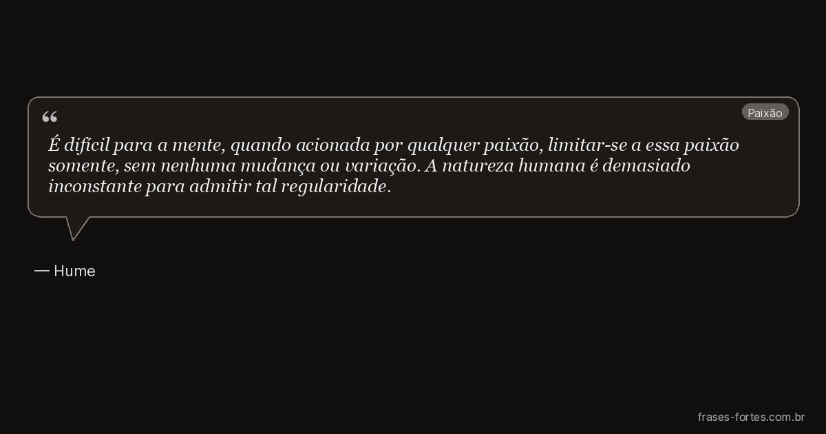 Frase de Hume