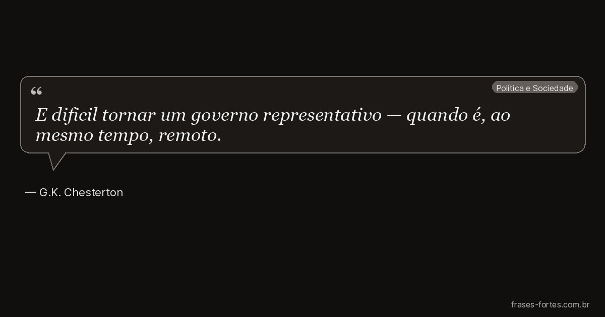 Frase de G.K. Chesterton