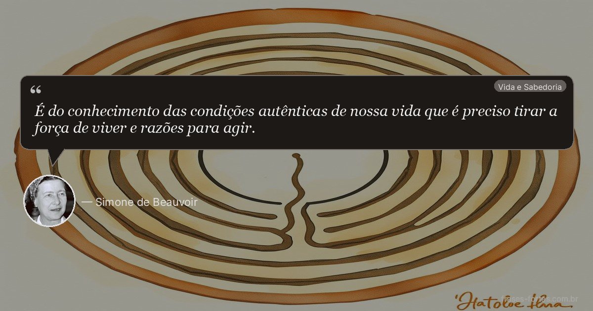 Frase de Simone de Beauvoir