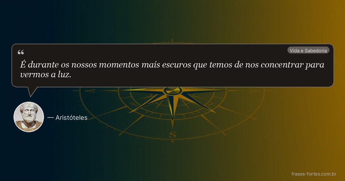 Frase de Aristóteles