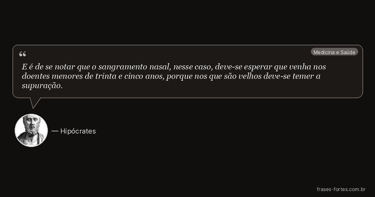 Frase de Hipócrates