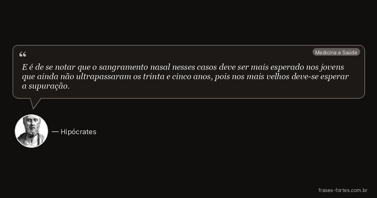 Frase de Hipócrates