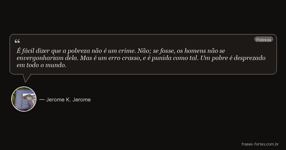 Frase de Jerome K. Jerome