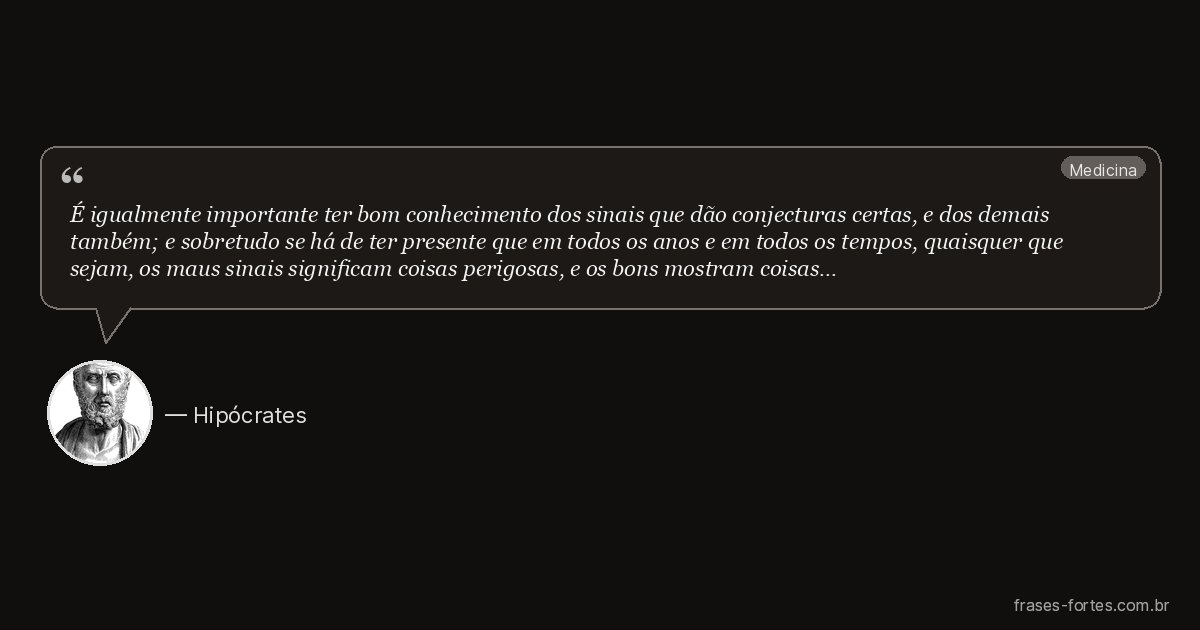 Frase de Hipócrates