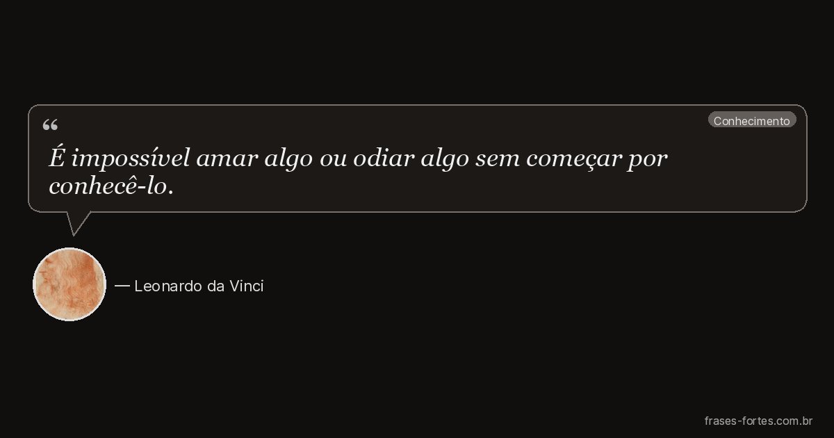 Frase de Leonardo da Vinci