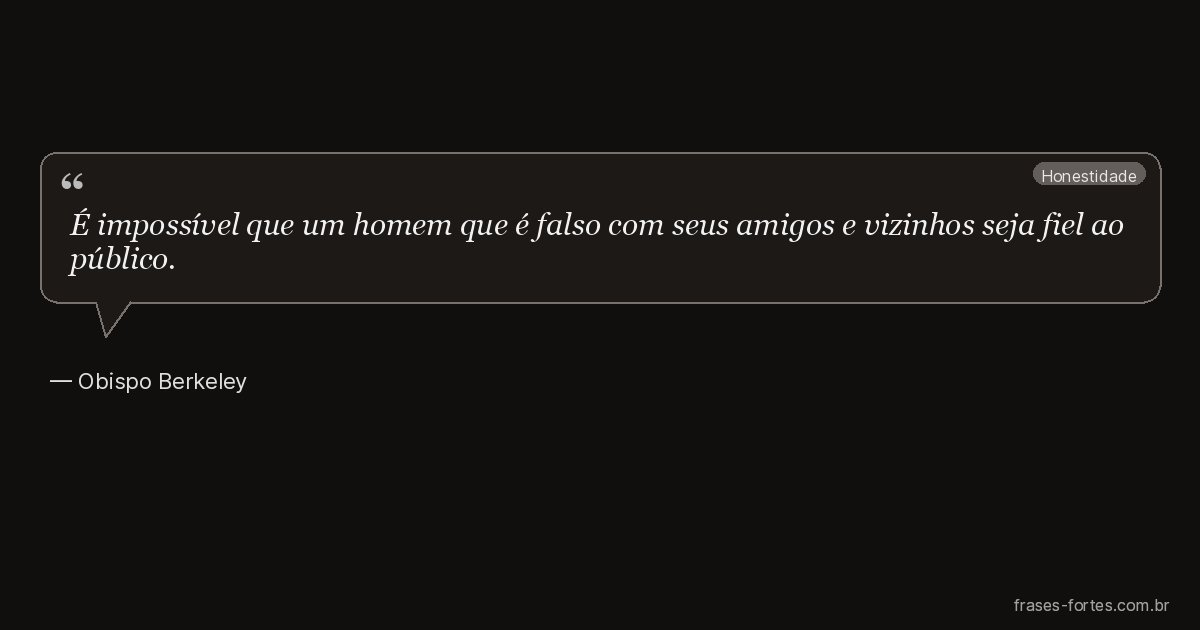 Frase de Obispo Berkeley