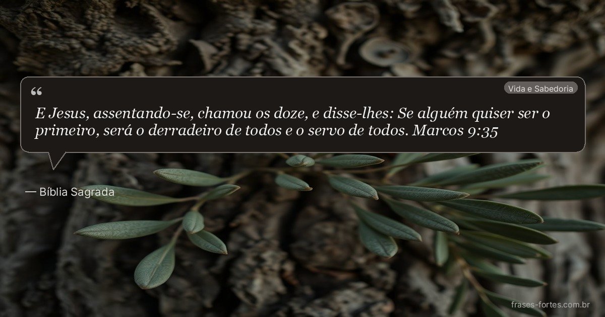 Frase de Bíblia Sagrada