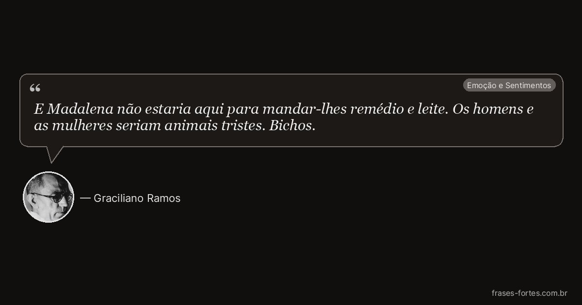 Frase de Graciliano Ramos