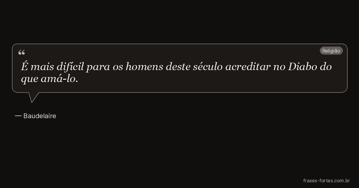 Frase de Baudelaire