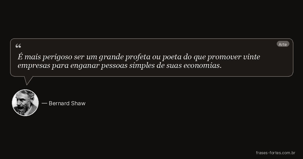 Frase de Bernard Shaw