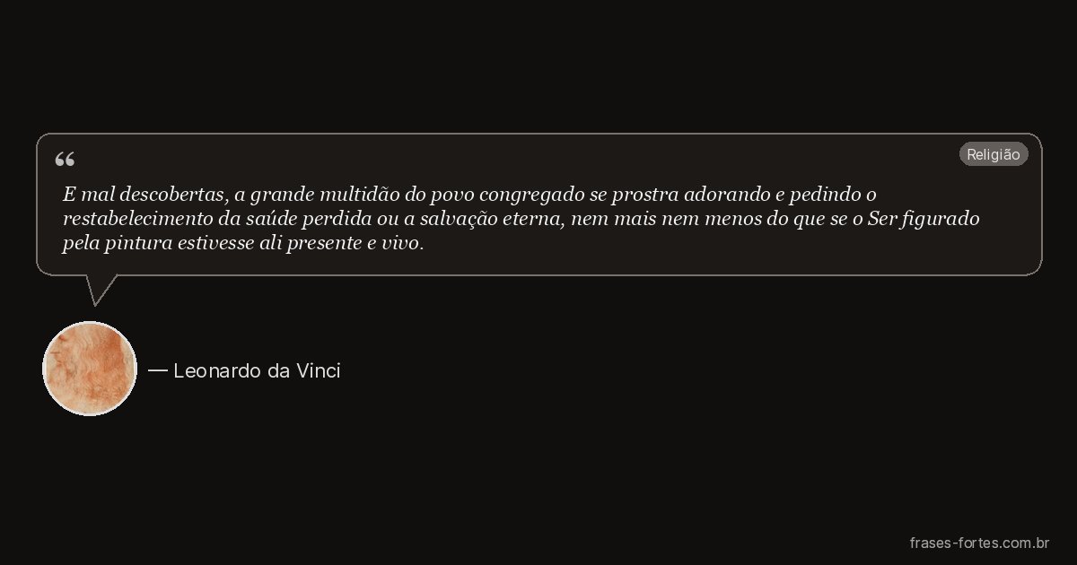 Frase de Leonardo da Vinci