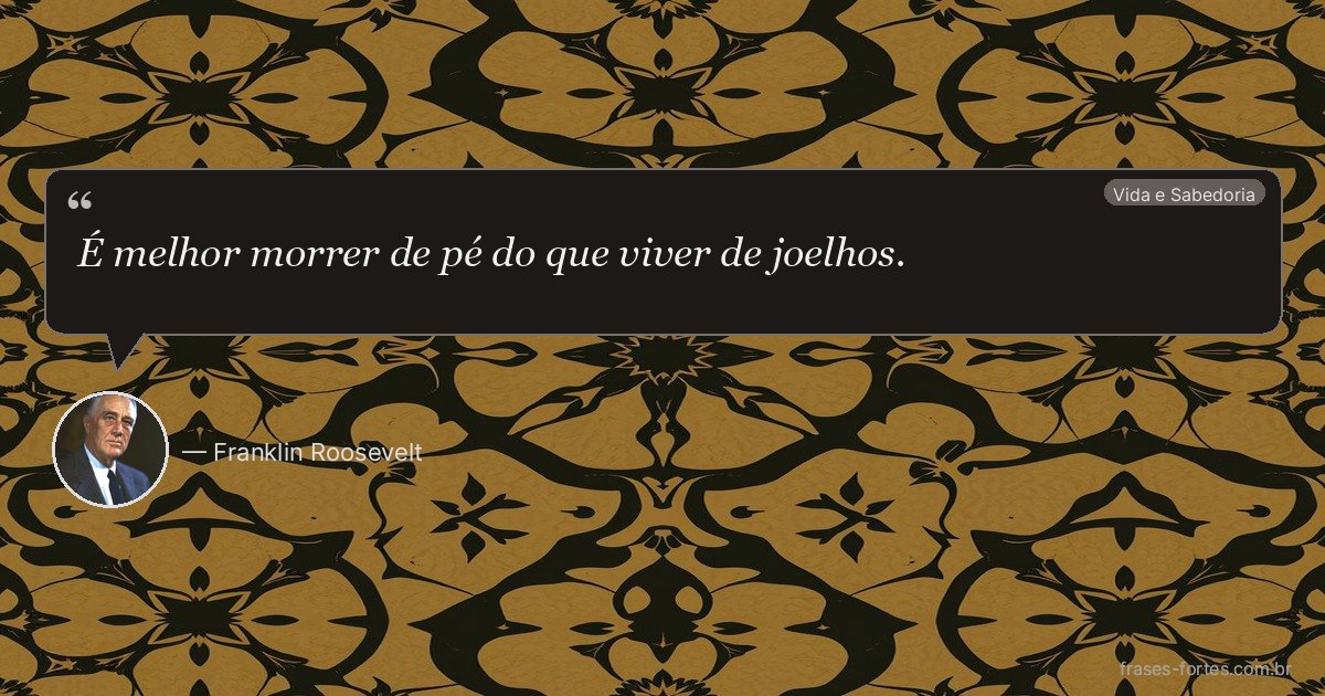 Frase de Franklin Roosevelt