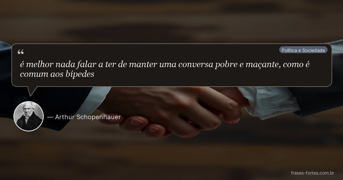 Frase de Arthur Schopenhauer