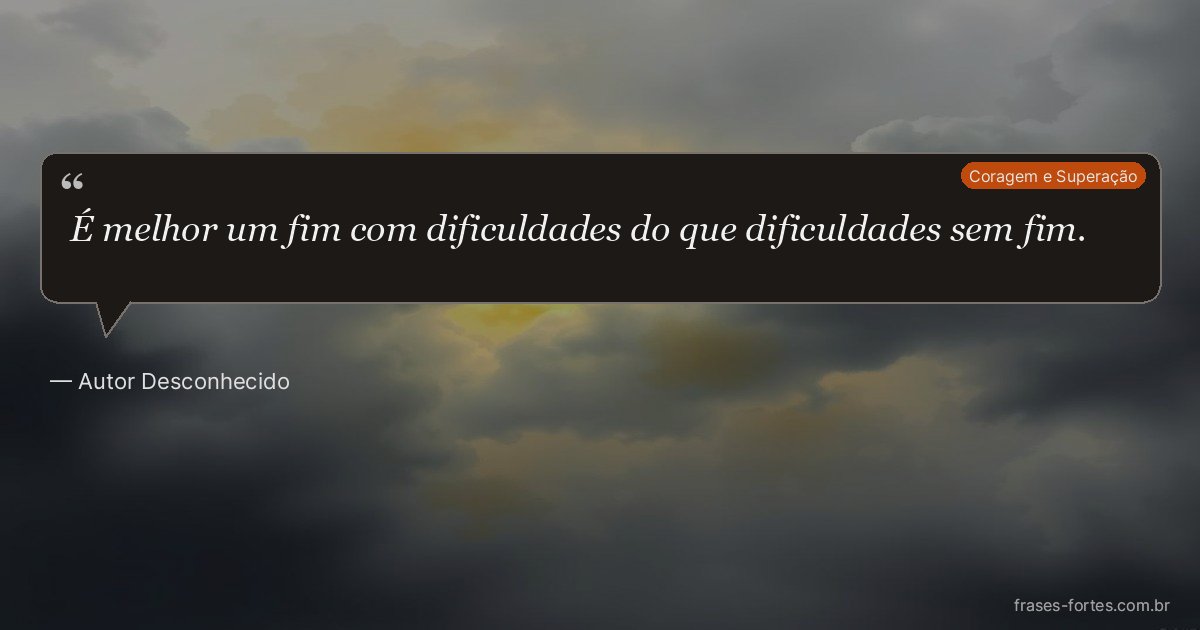 Frase de Autor Desconhecido