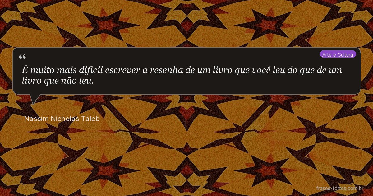 Frase de Nassim Nicholas Taleb