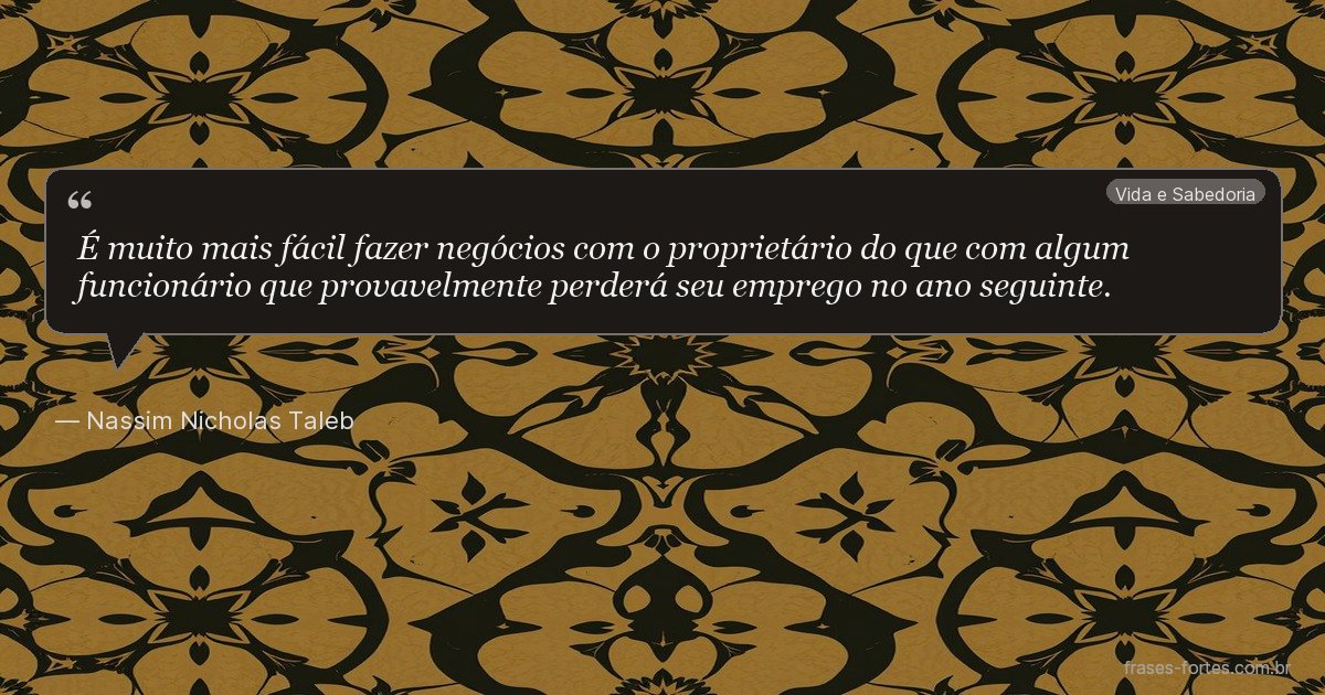 Frase de Nassim Nicholas Taleb