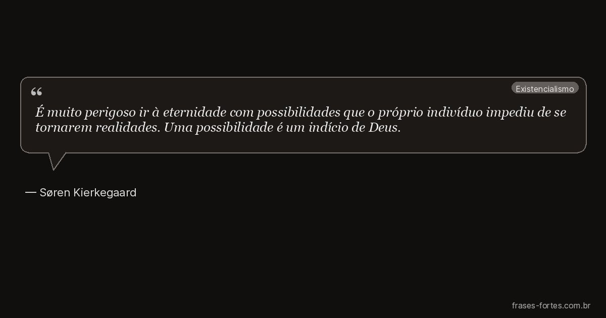 Frase de Søren Kierkegaard