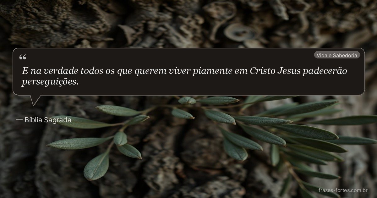 Frase de Bíblia Sagrada