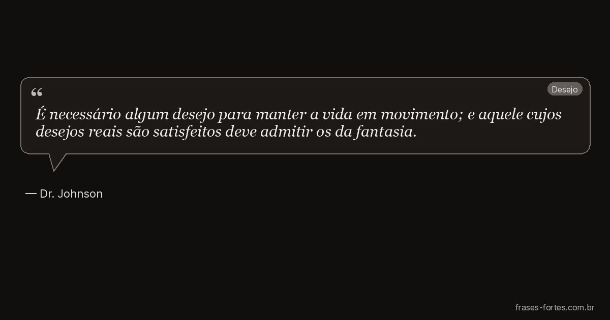 Frase de Dr. Johnson