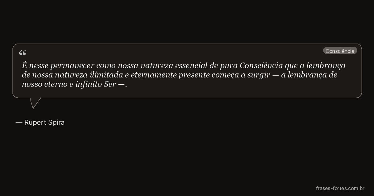 Frase de Rupert Spira