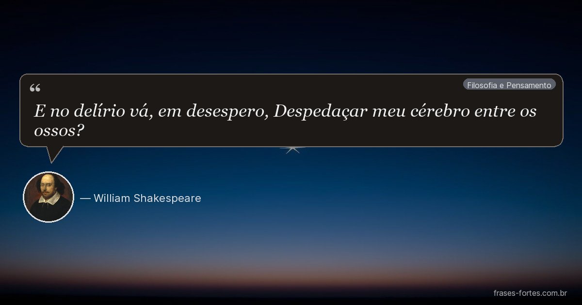 Frase de William Shakespeare