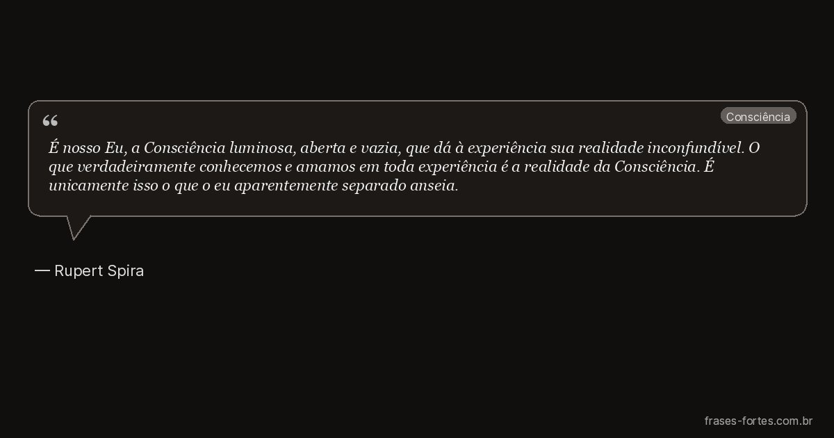 Frase de Rupert Spira