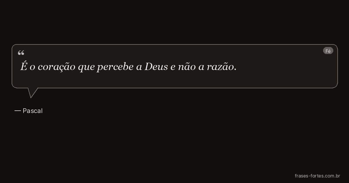 Frase de Pascal
