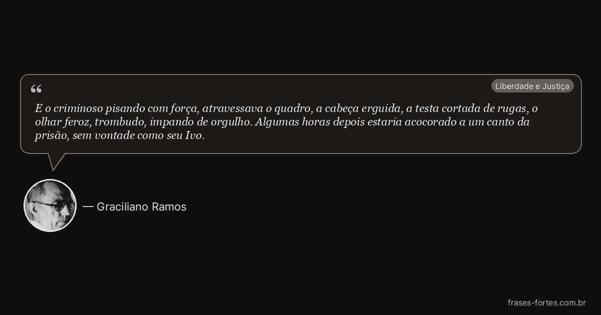 Frase de Graciliano Ramos