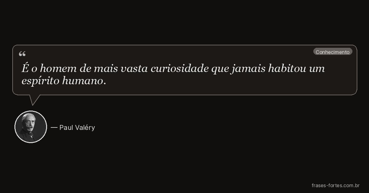 Frase de Paul Valéry