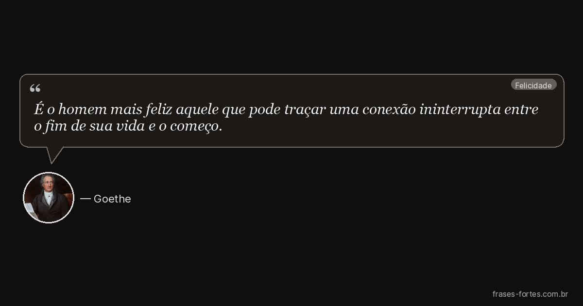 Frase de Goethe