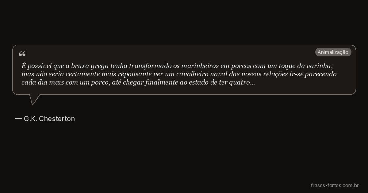 Frase de G.K. Chesterton
