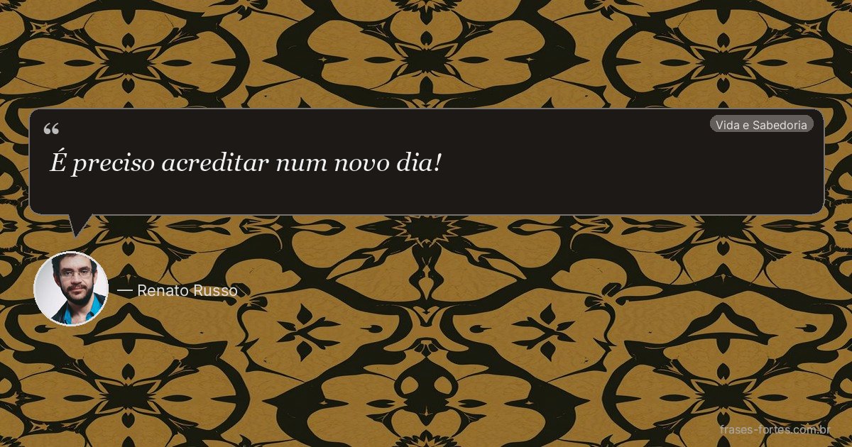 Frase de Renato Russo