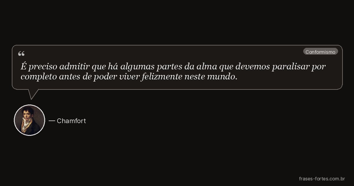 Frase de Chamfort