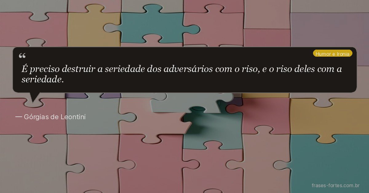 Frase de Górgias de Leontini
