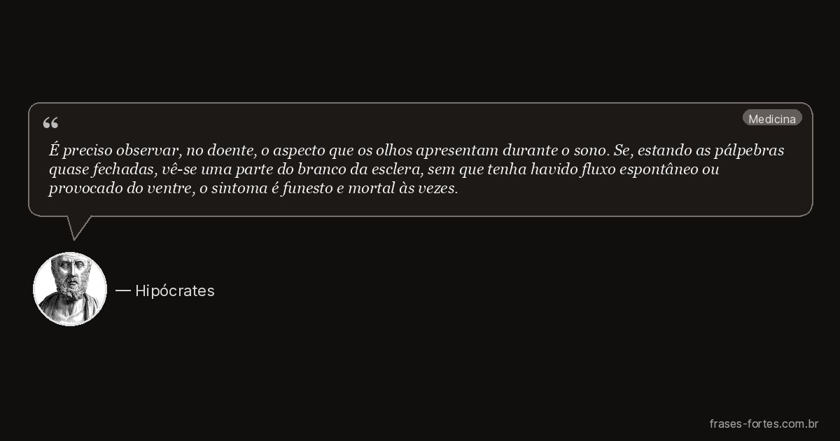 Frase de Hipócrates