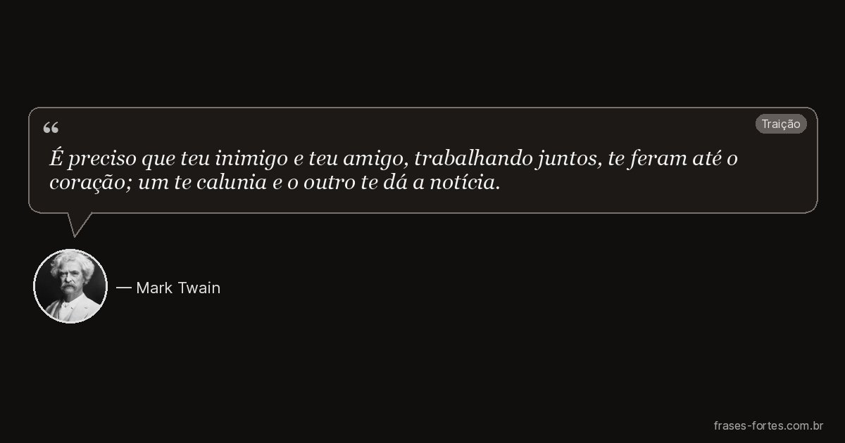 Frase de Mark Twain