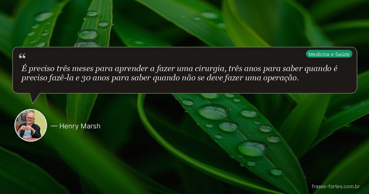 Frase de Henry Marsh