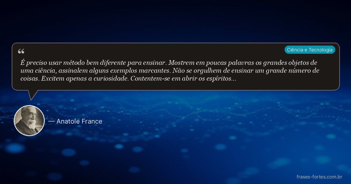 Frase de Anatole France