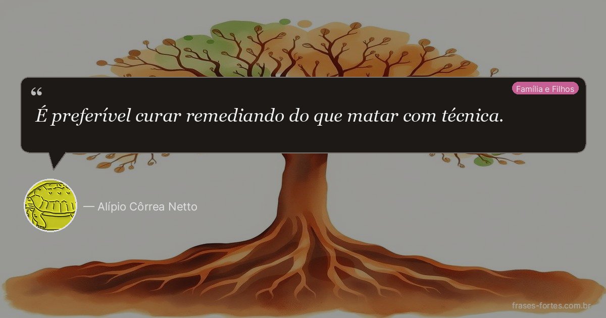 Frase de Alípio Côrrea Netto