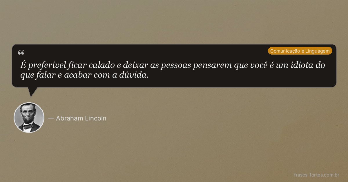 Frase de Abraham Lincoln