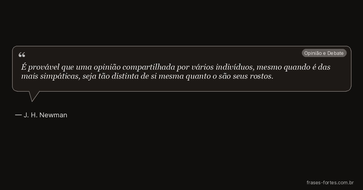 Frase de J. H. Newman