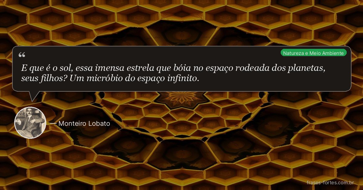 Frase de Monteiro Lobato