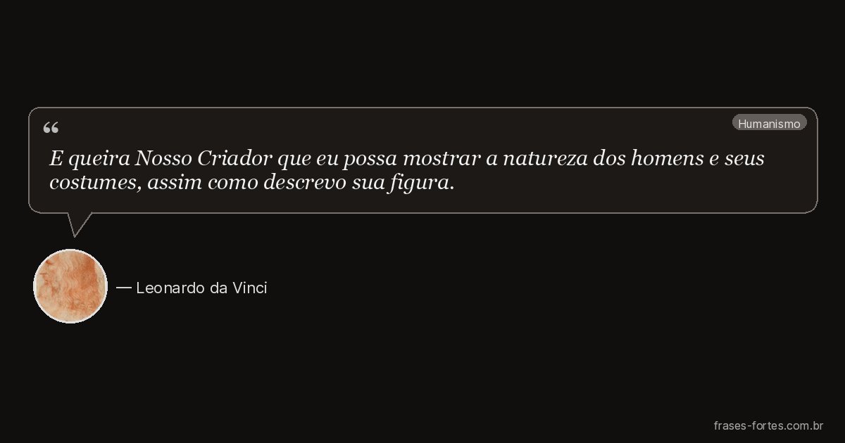 Frase de Leonardo da Vinci