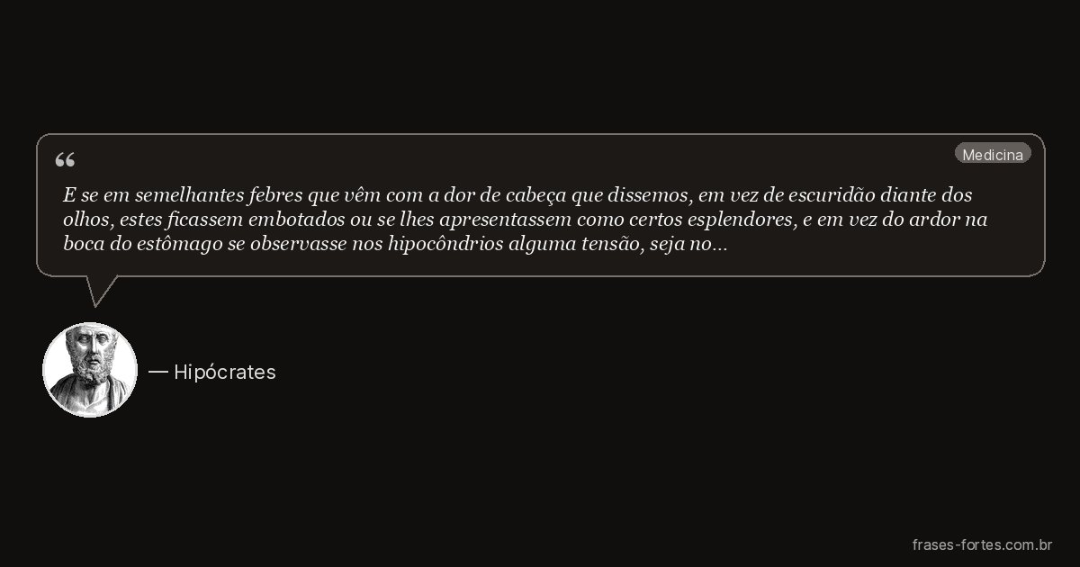 Frase de Hipócrates