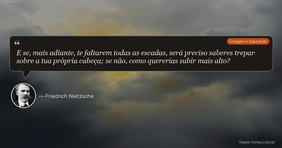 Frase de Friedrich Nietzsche