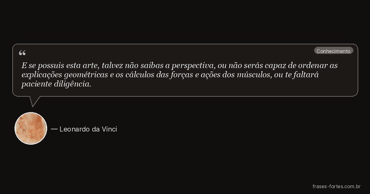 Frase de Leonardo da Vinci