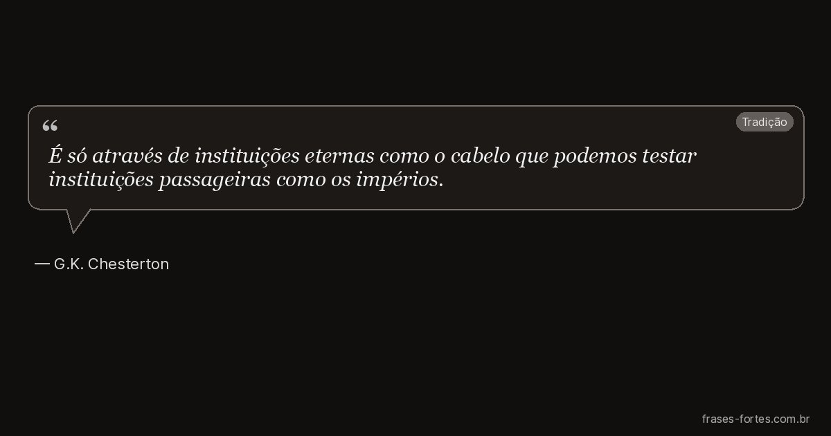 Frase de G.K. Chesterton